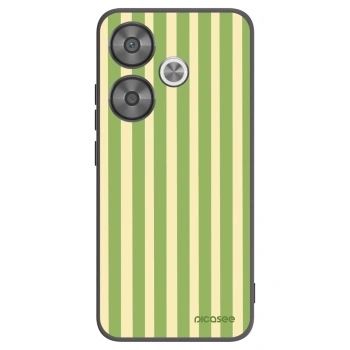 Picasee Xiaomi Poco F6 Hülle - Schwarzes Silikon - Lines Matcha