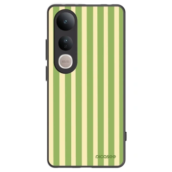 Picasee Vivo V50 Lite 5G Hülle - Schwarzes Silikon - Lines Matcha