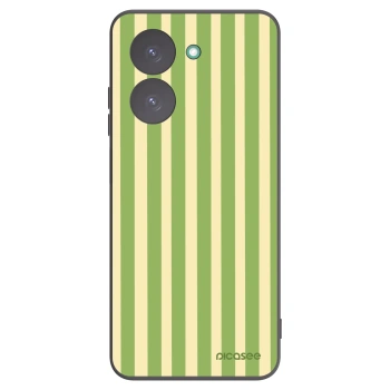 Picasee Xiaomi Redmi A5 Hülle - Schwarzes Silikon - Lines Matcha