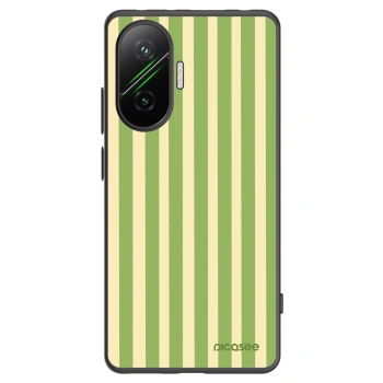 Picasee Xiaomi Poco F7 5G Hülle - Schwarzes Silikon - Lines Matcha