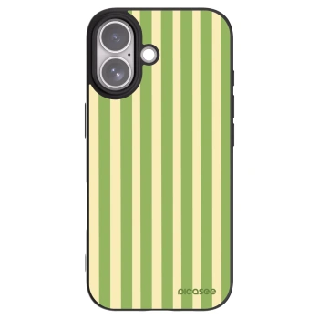 Picasee Apple iPhone 17 Hülle - Schwarzes Silikon - Lines Matcha