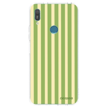 Picasee Huawei Y6 2019 Hülle - Transparentes Silikon - Lines Matcha