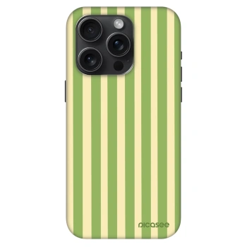 Hülle für Apple iPhone 15 Pro - Lines Matcha