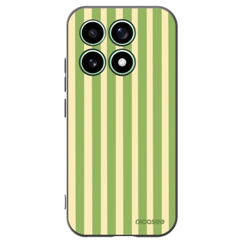 Picasee Xiaomi 17 Hülle - Schwarzes Silikon - Lines Matcha