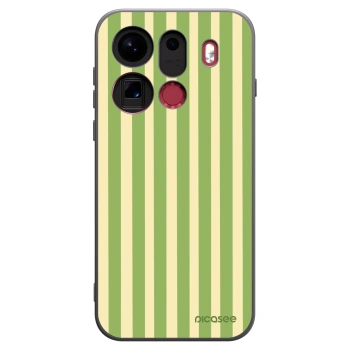 Picasee OPPO Find X9 Pro Hülle - Schwarzes Silikon - Lines Matcha