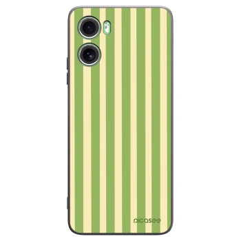Picasee Motorola Moto G06 Hülle - Schwarzes Silikon - Lines Matcha