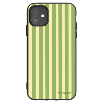 Picasee Apple iPhone 11 Hülle - Schwarzes Silikon - Lines Matcha
