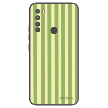 Picasee Xiaomi Redmi Note 8 Hülle - Schwarzes Silikon - Lines Matcha