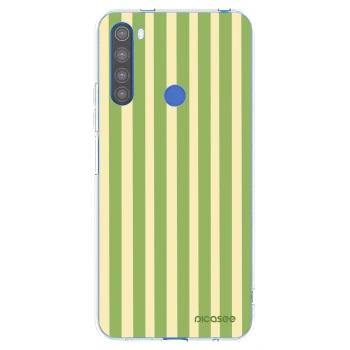 Picasee Xiaomi Redmi Note 8T Hülle - Transparentes Silikon - Lines Matcha