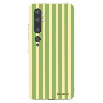 Picasee Xiaomi Mi Note 10 (Pro) Hülle - Transparentes Silikon - Lines Matcha