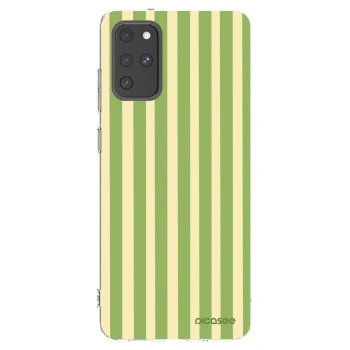 Picasee Samsung Galaxy S20+ G985F Hülle - Transparentes Silikon - Lines Matcha