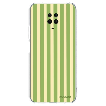 Picasee Xiaomi Redmi Note 9S Hülle - Transparentes Silikon - Lines Matcha