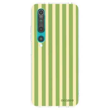 Picasee Xiaomi Mi 10 Hülle - Transparentes Silikon - Lines Matcha