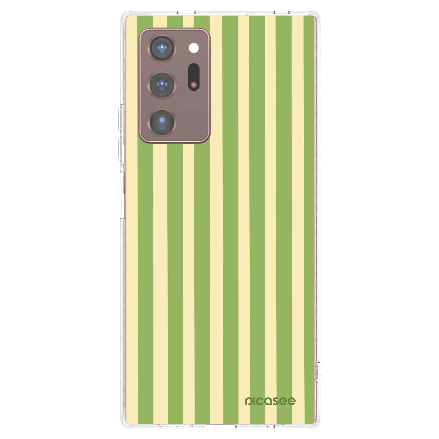 Picasee Samsung Galaxy Note 20 Ultra Hülle - Transparentes Silikon - Lines Matcha