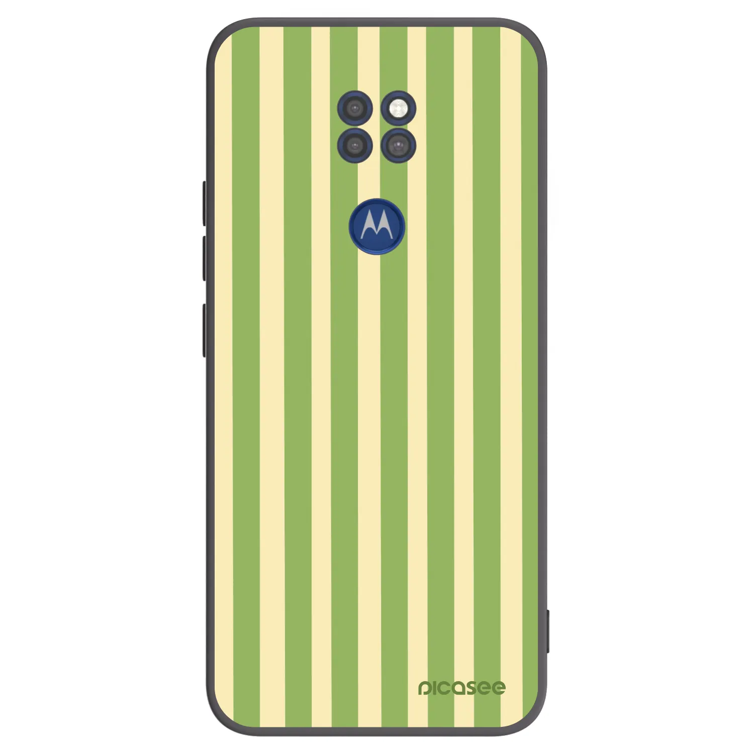 Picasee Motorola Moto G9 Play Hülle - Schwarzes Silikon - Lines Matcha