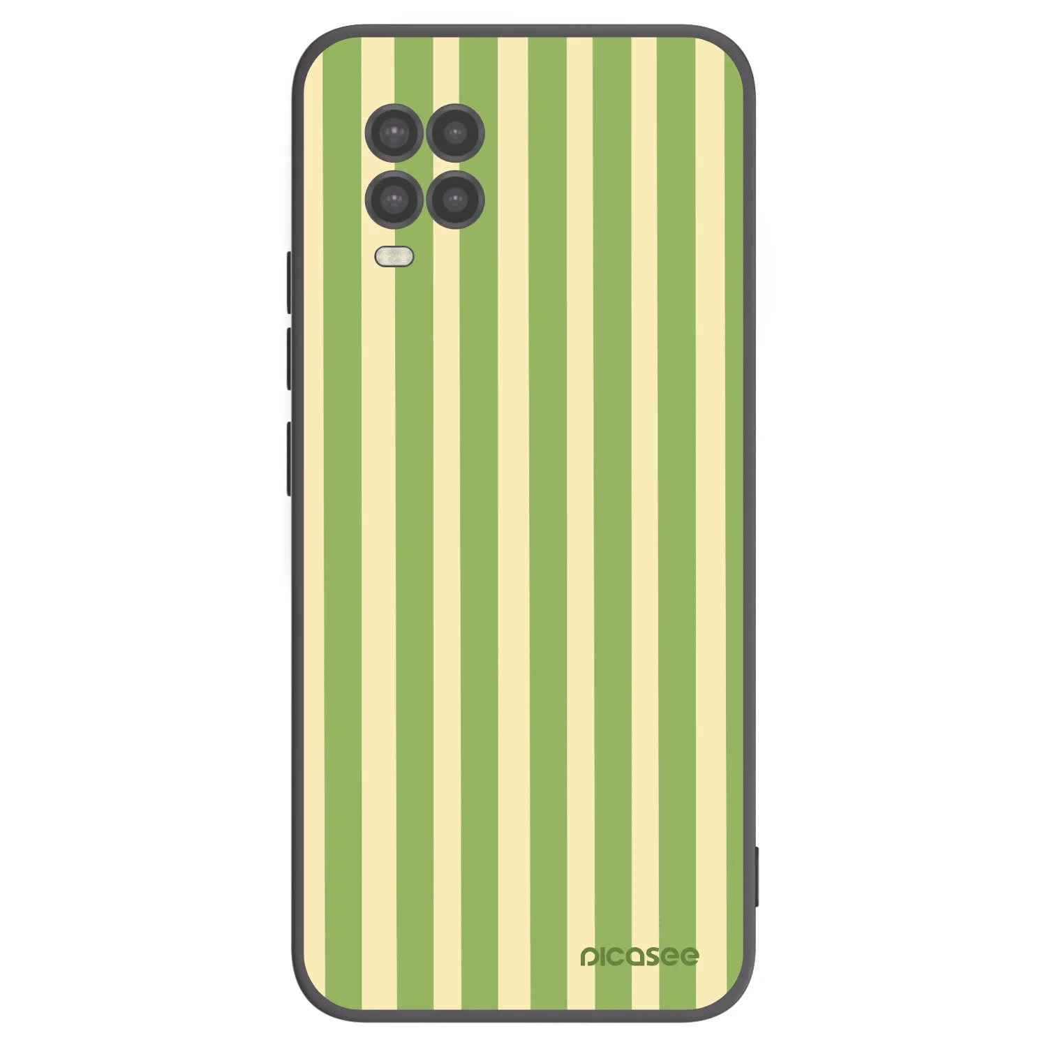 Picasee Xiaomi Mi 10 Lite Hülle - Schwarzes Silikon - Lines Matcha