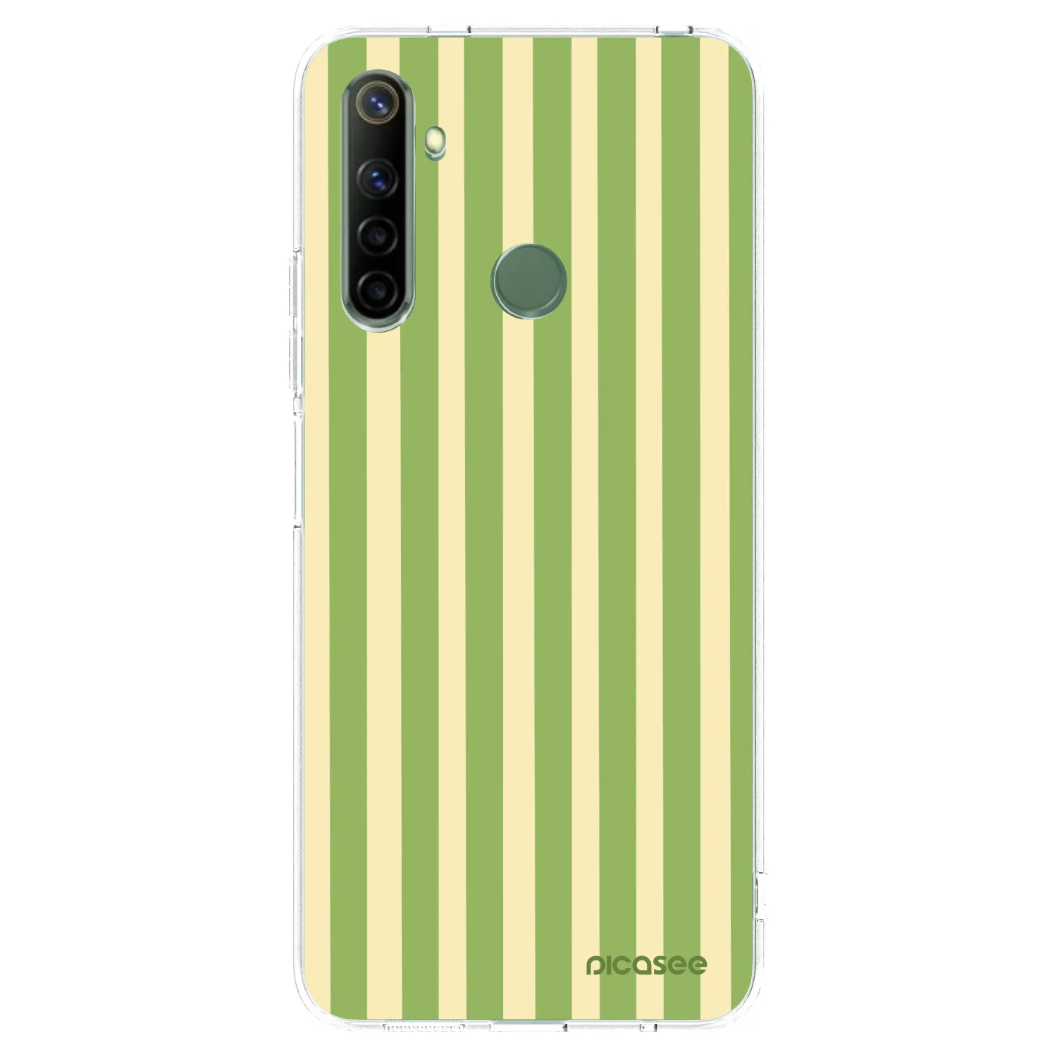 Picasee Realme 6i Hülle - Transparentes Silikon - Lines Matcha