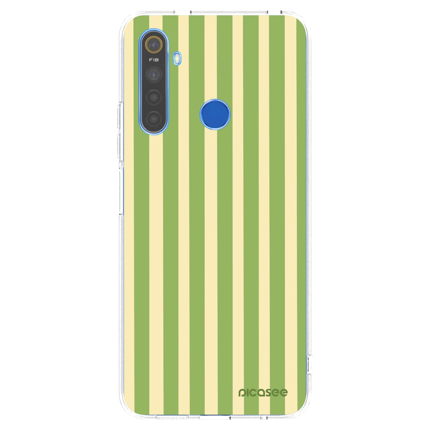 Picasee Realme 5 Hülle - Transparentes Silikon - Lines Matcha