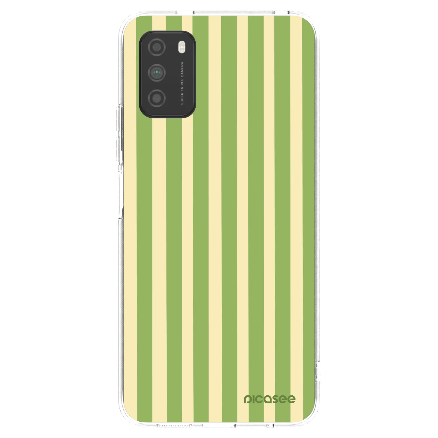 Picasee Xiaomi Poco M3 Hülle - Transparentes Silikon - Lines Matcha