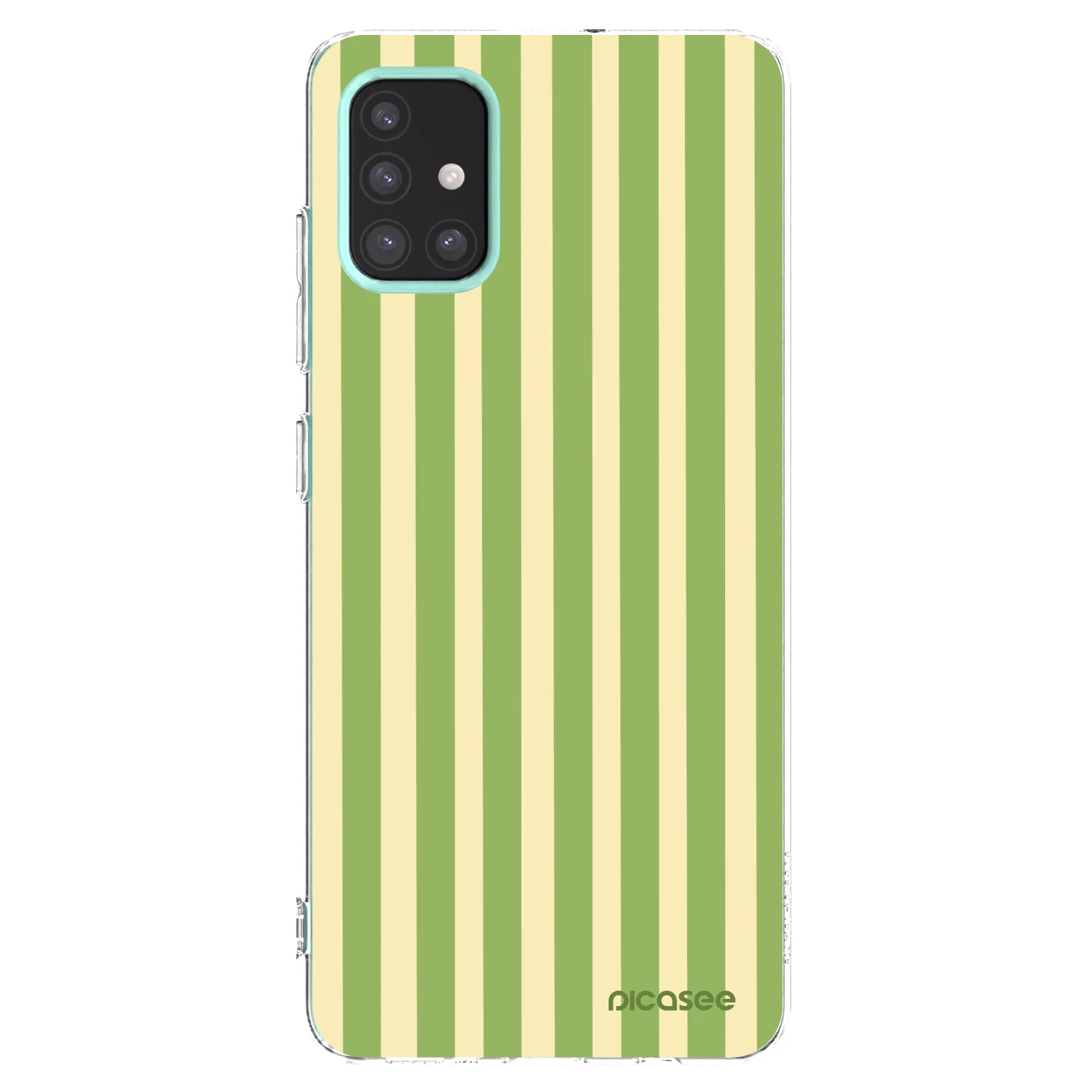 Picasee Samsung Galaxy M31s Hülle - Transparentes Silikon - Lines Matcha
