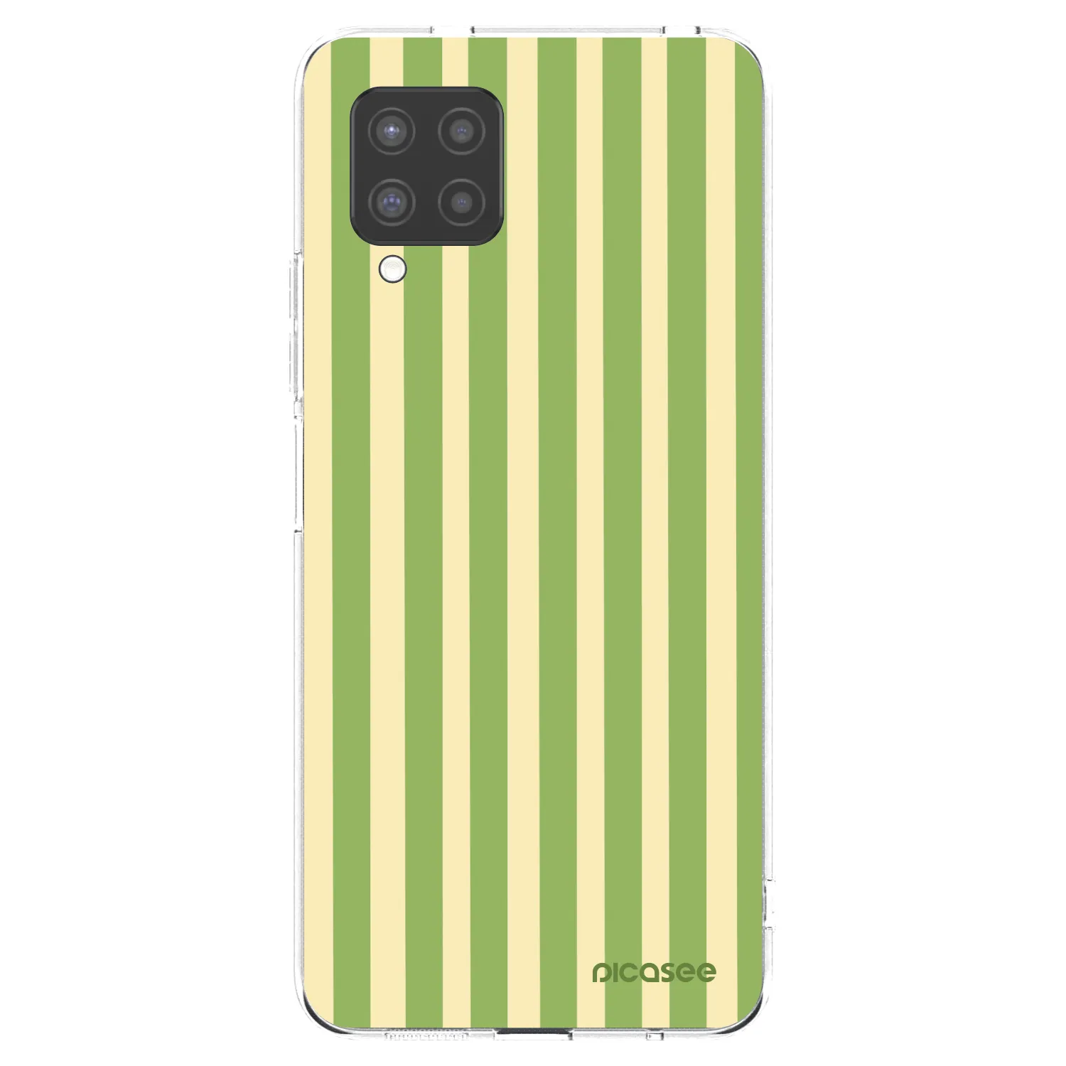 Picasee Samsung Galaxy A42 A426B Hülle - Transparentes Silikon - Lines Matcha