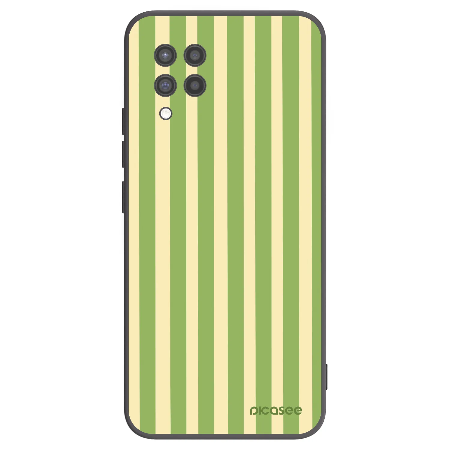 Picasee Samsung Galaxy A42 A426B Hülle - Schwarzes Silikon - Lines Matcha