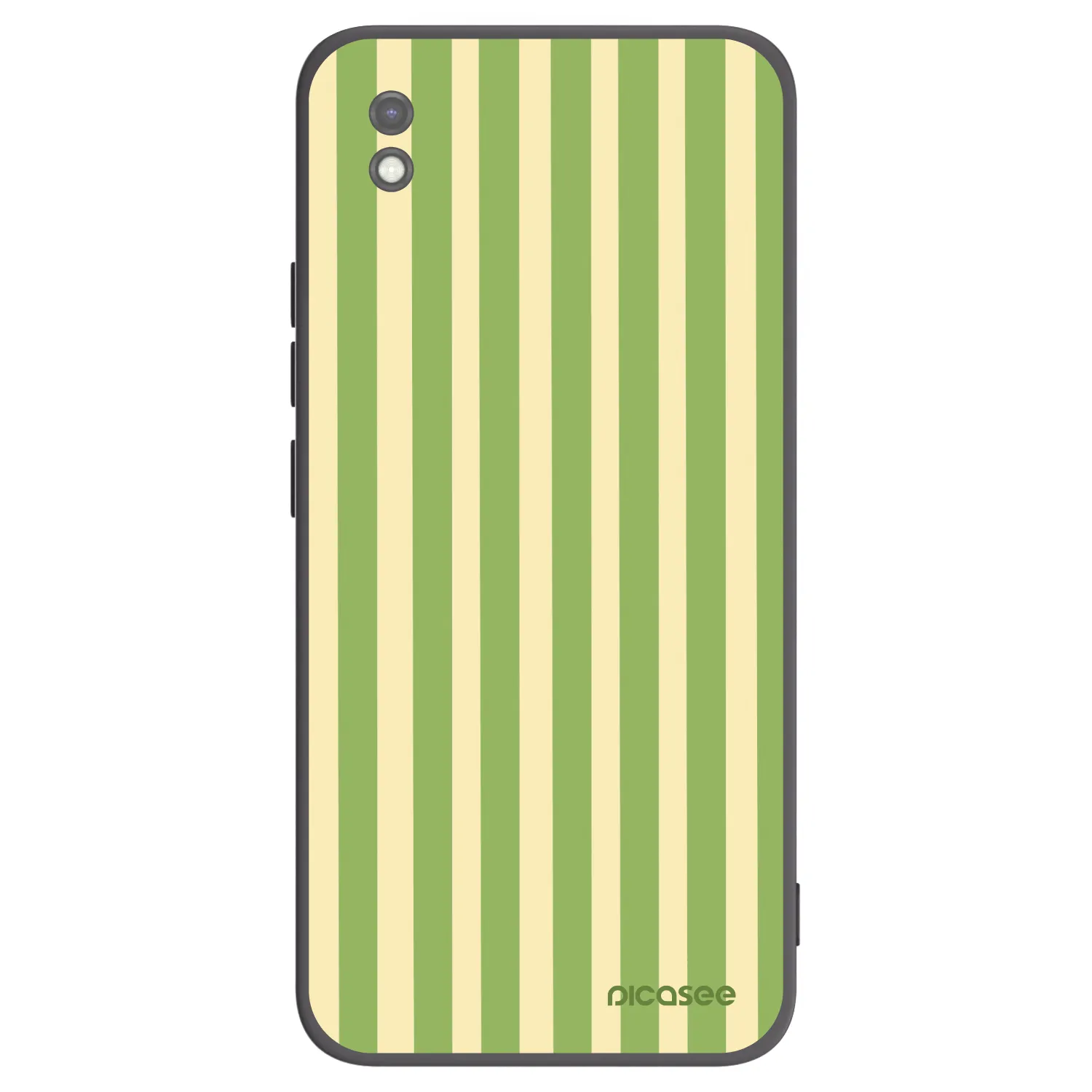 Picasee Xiaomi Redmi 9AT Hülle - Schwarzes Silikon - Lines Matcha