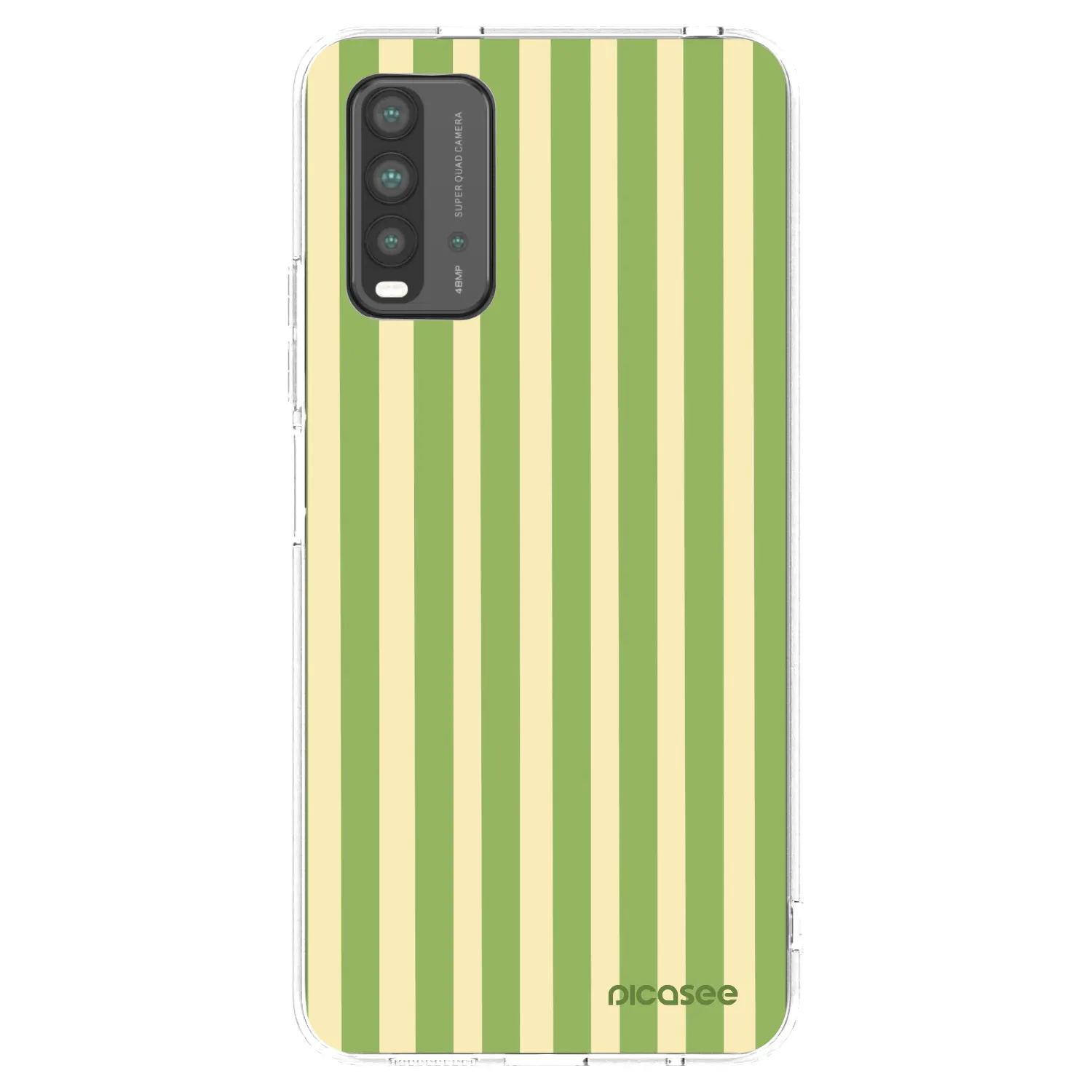 Picasee Xiaomi Redmi 9T Hülle - Transparentes Silikon - Lines Matcha