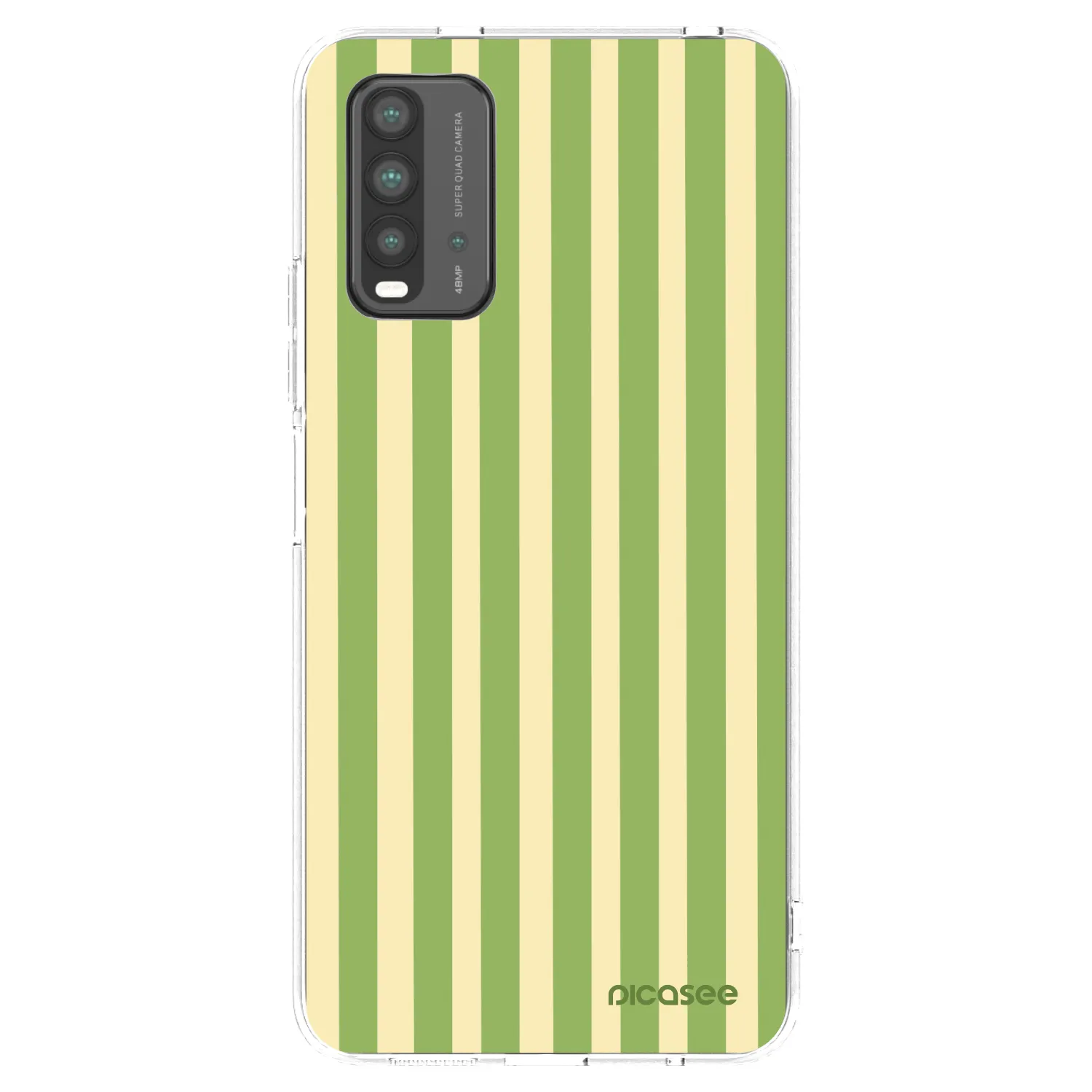 Picasee Xiaomi Redmi 9T Hülle - Schwarzes Silikon - Lines Matcha