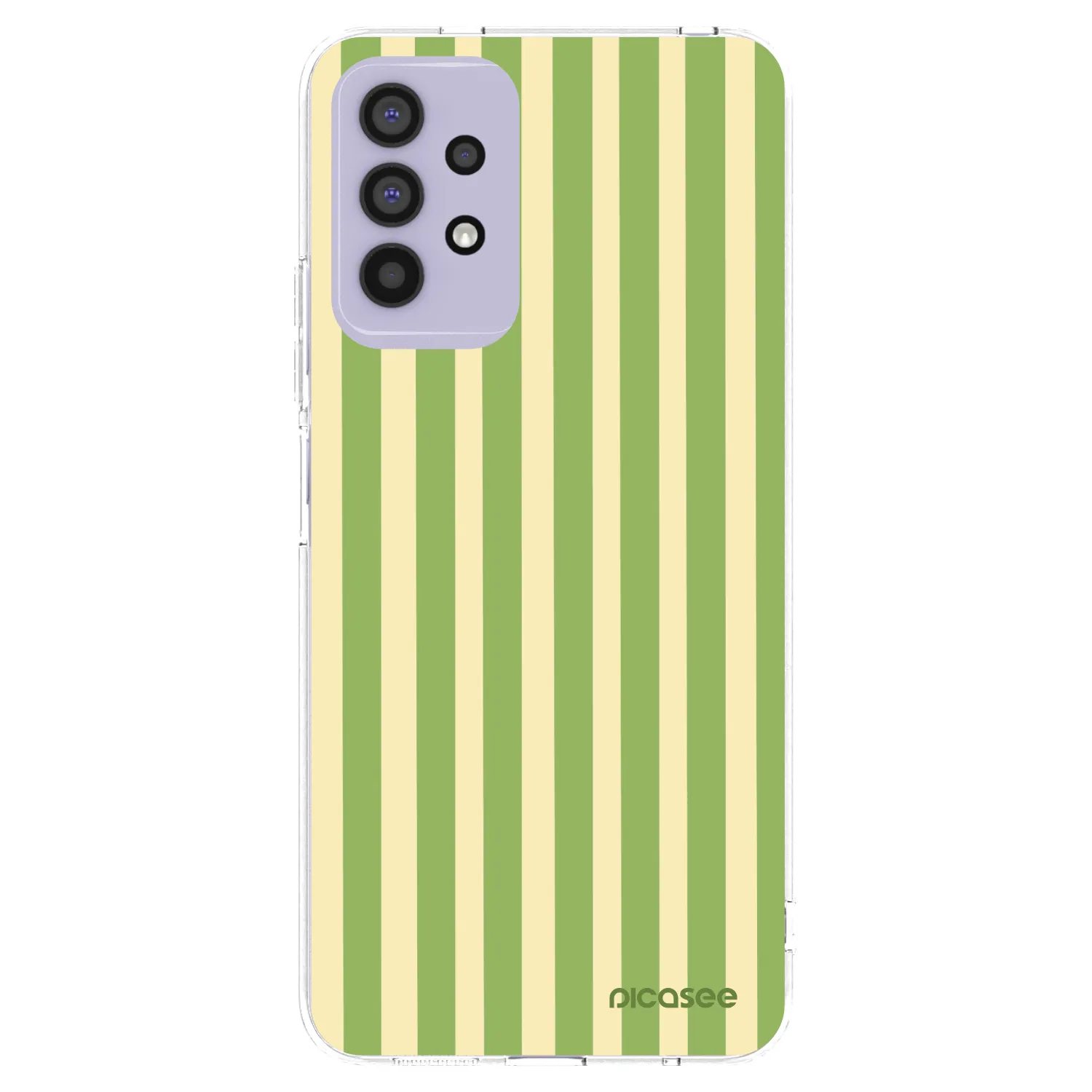 Picasee Samsung Galaxy A32 4G SM-A325F Hülle - Transparentes Silikon - Lines Matcha