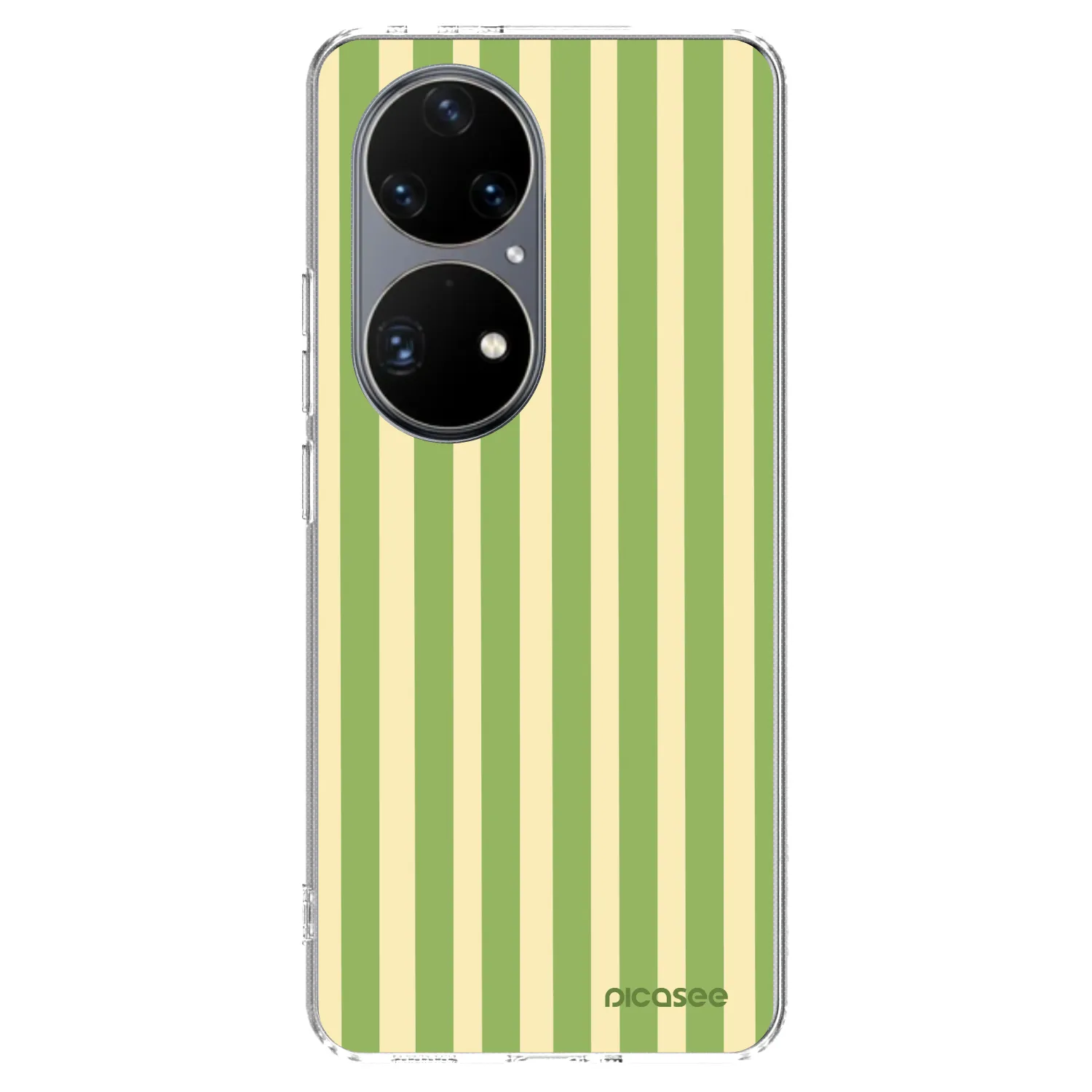 Picasee Huawei P50 Hülle - Transparentes Silikon - Lines Matcha