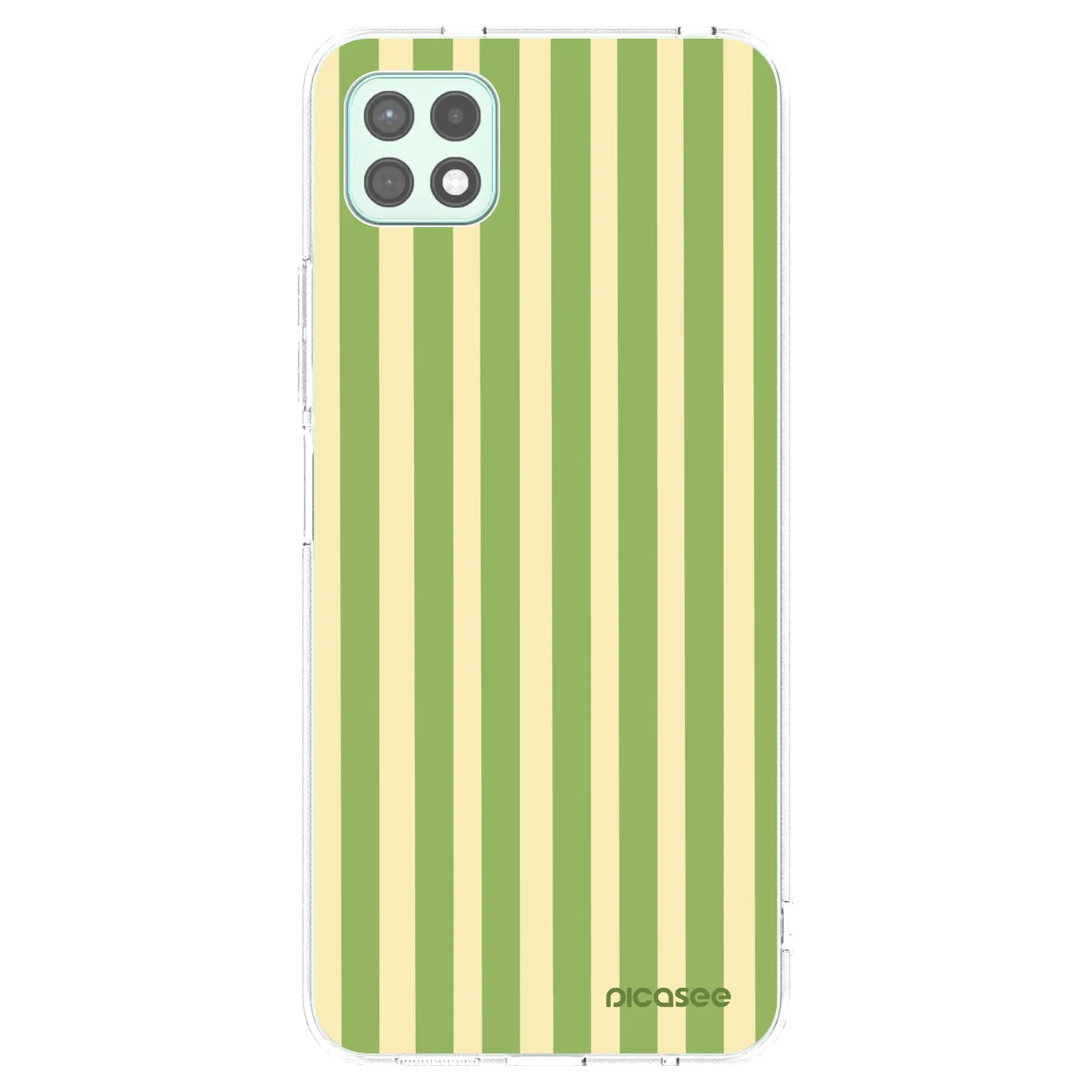 Picasee Samsung Galaxy A22 A226B 5G Hülle - Transparentes Silikon - Lines Matcha