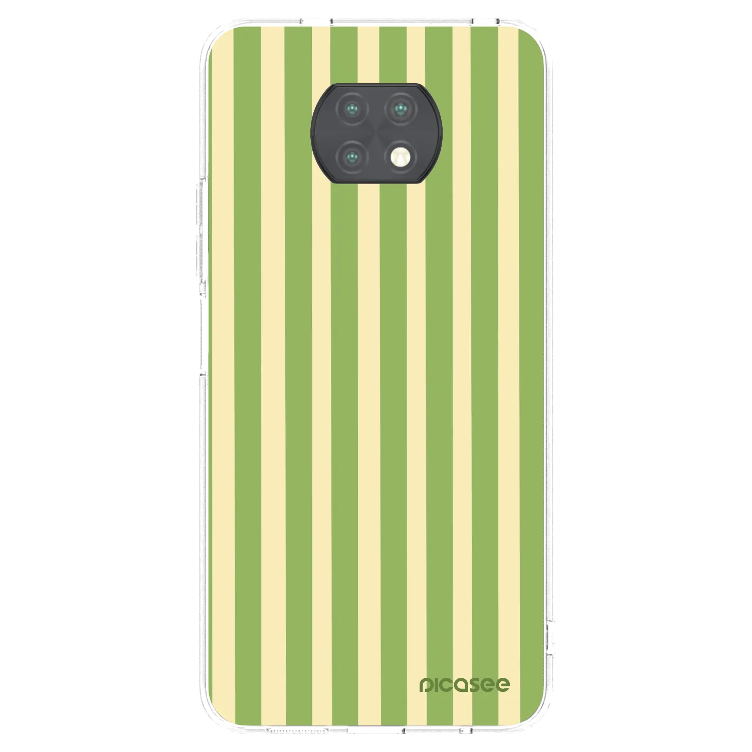 Picasee Xiaomi Redmi Note 9T Hülle - Transparentes Silikon - Lines Matcha