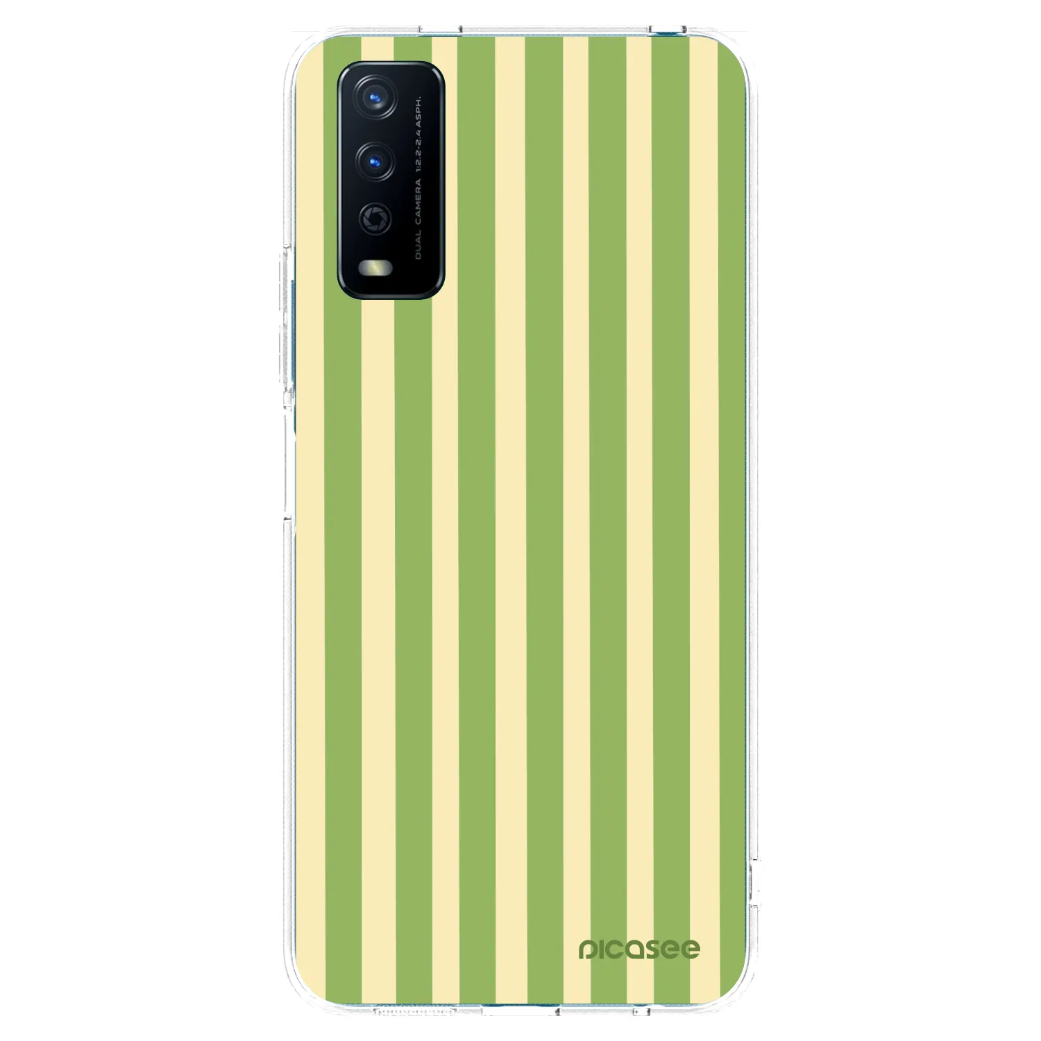 Picasee Vivo Y11s Hülle - Transparentes Silikon - Lines Matcha