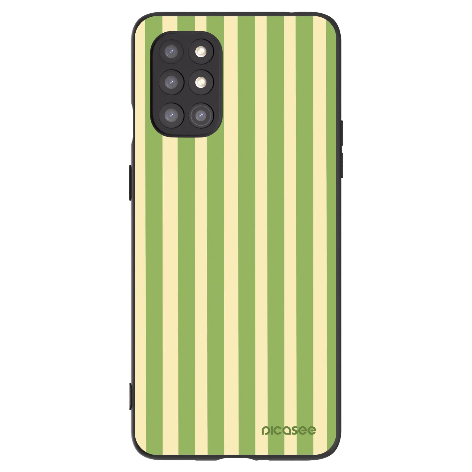 Picasee OnePlus 8T Hülle - Schwarzes Silikon - Lines Matcha