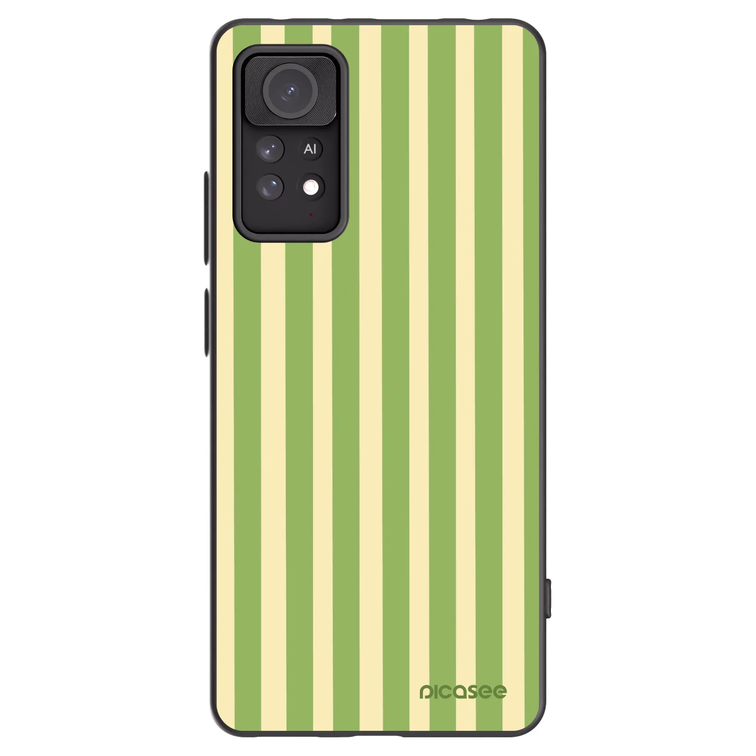 Picasee Xiaomi Redmi Note 11 Pro 5G Hülle - Schwarzes Silikon - Lines Matcha