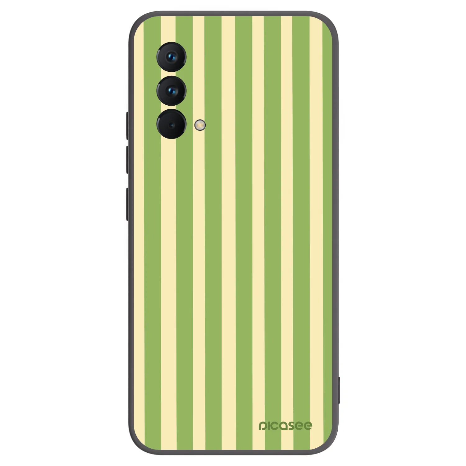 Picasee Realme GT Master Edition 5G Hülle - Schwarzes Silikon - Lines Matcha