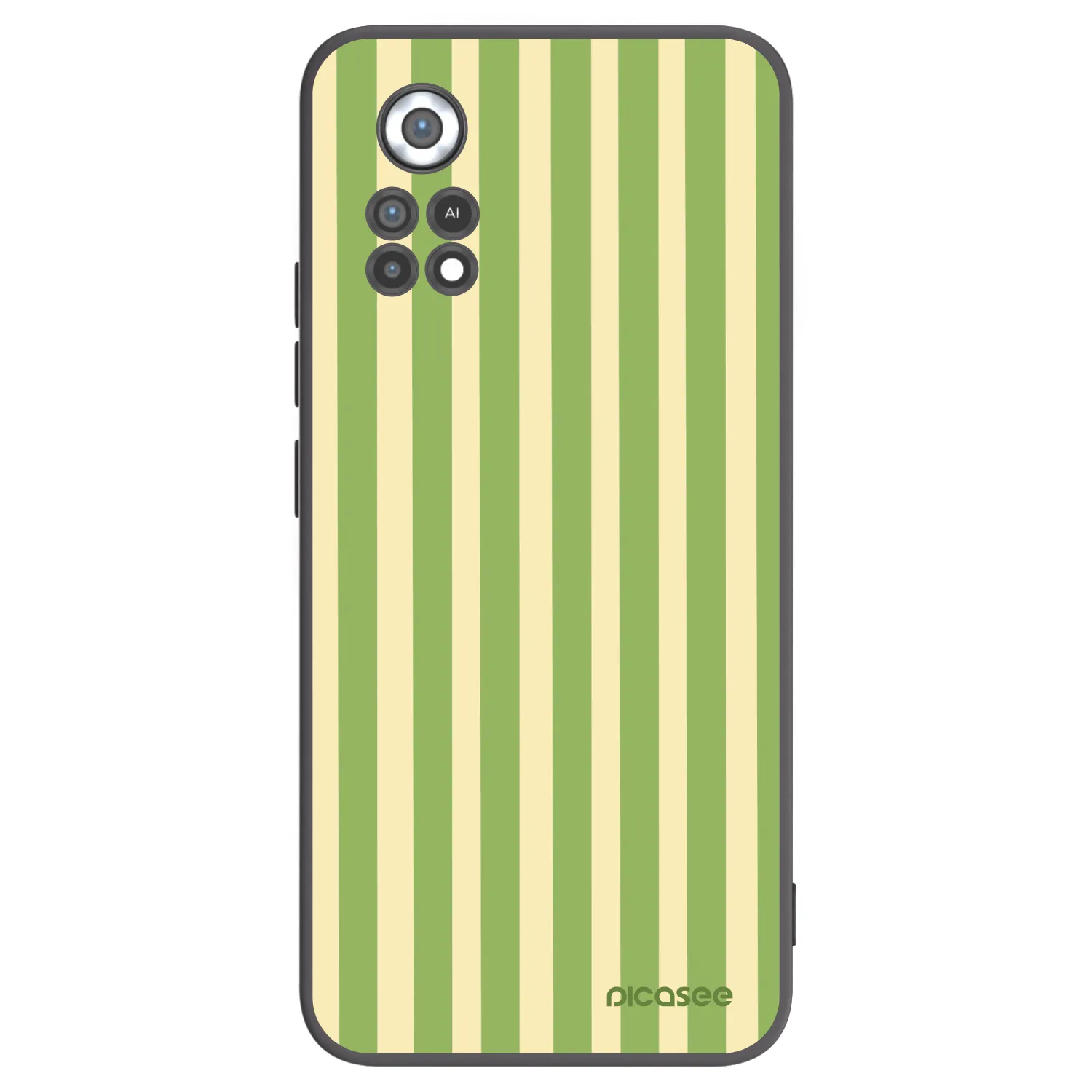 Picasee Xiaomi Poco X4 Pro 5G Hülle - Schwarzes Silikon - Lines Matcha