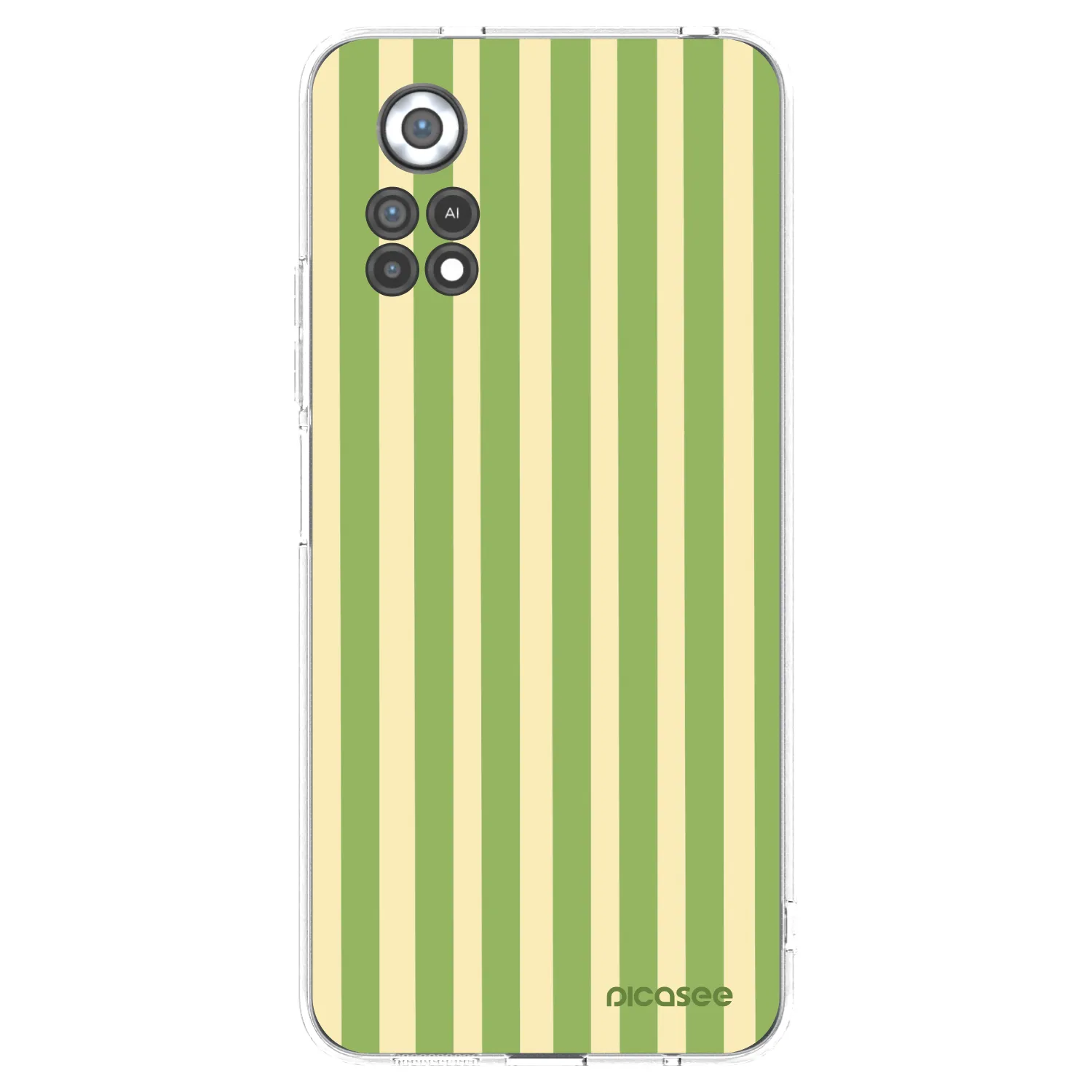 Picasee Xiaomi Poco X4 Pro 5G Hülle - Transparentes Silikon - Lines Matcha