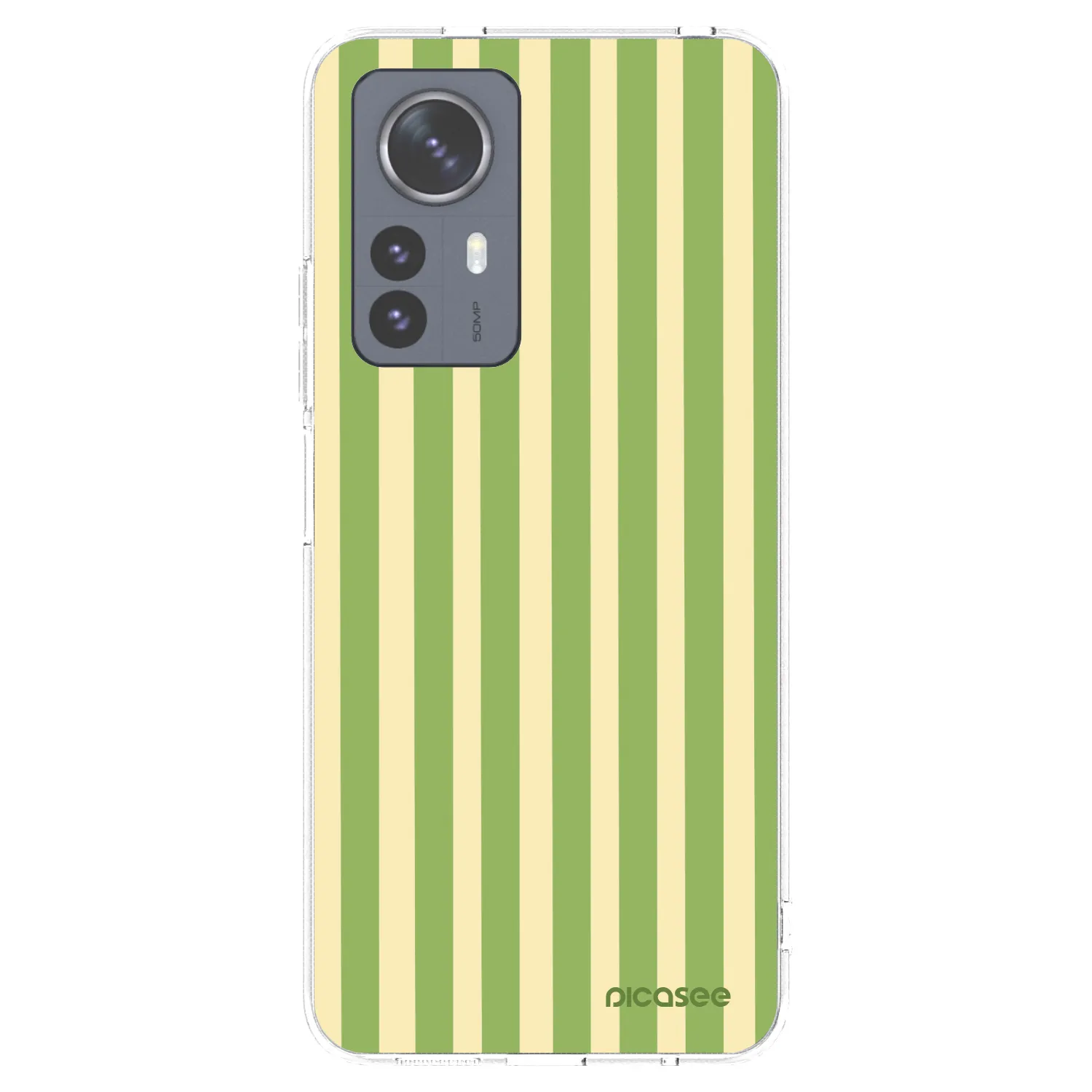 Picasee Xiaomi 12 Pro Hülle - Transparentes Silikon - Lines Matcha