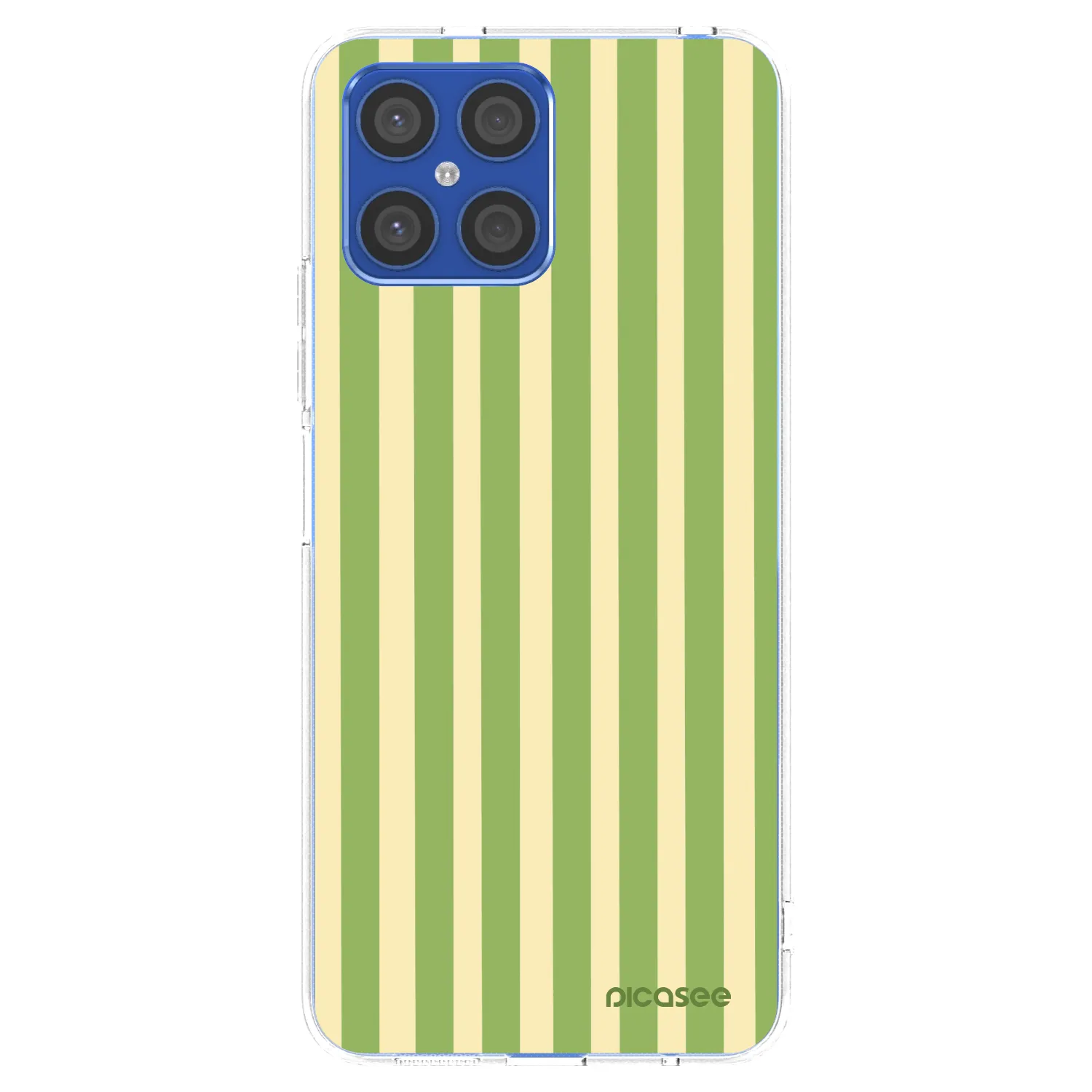 Picasee Honor X8 4G Hülle - Transparentes Silikon - Lines Matcha