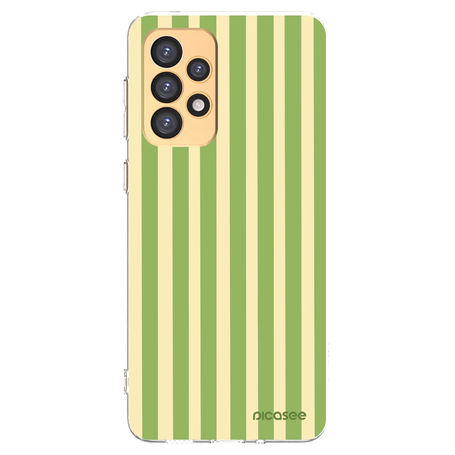 Picasee Samsung Galaxy A33 5G A336 Hülle - Transparentes Silikon - Lines Matcha