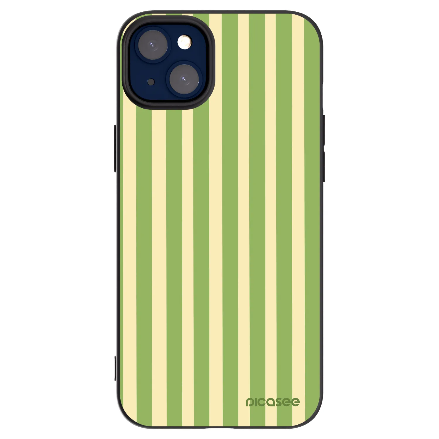 Picasee Apple iPhone 14 Plus Hülle - Schwarzes Silikon - Lines Matcha