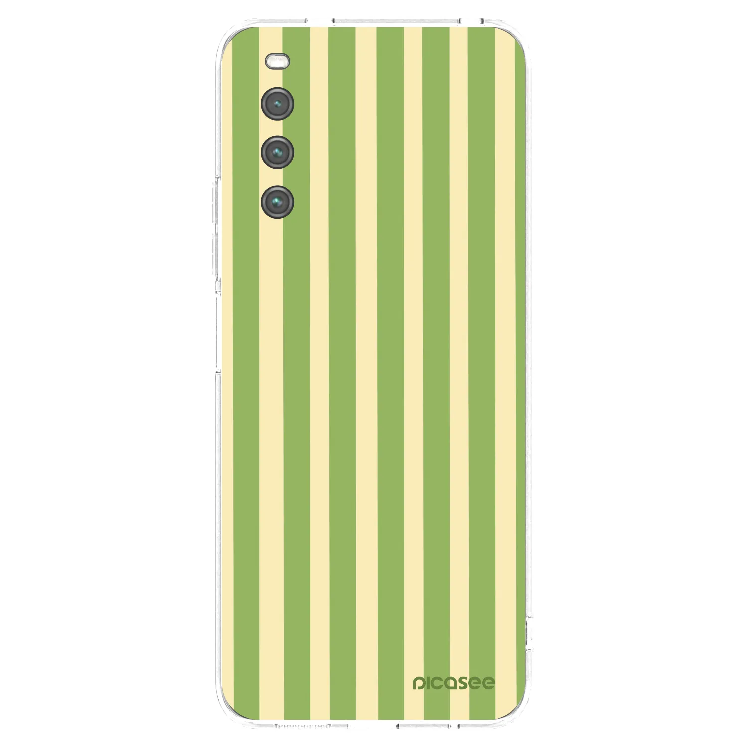 Picasee Sony Xperia 10 IV 5G Hülle - Transparentes Silikon - Lines Matcha