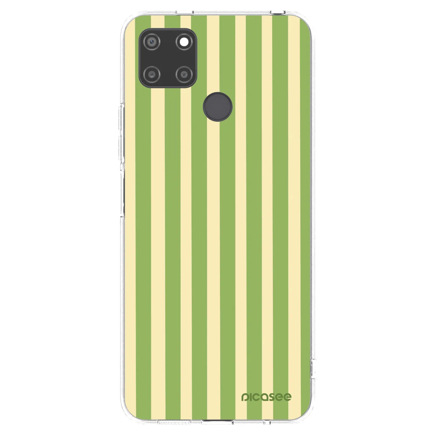 Picasee Realme C21Y Hülle - Transparentes Silikon - Lines Matcha