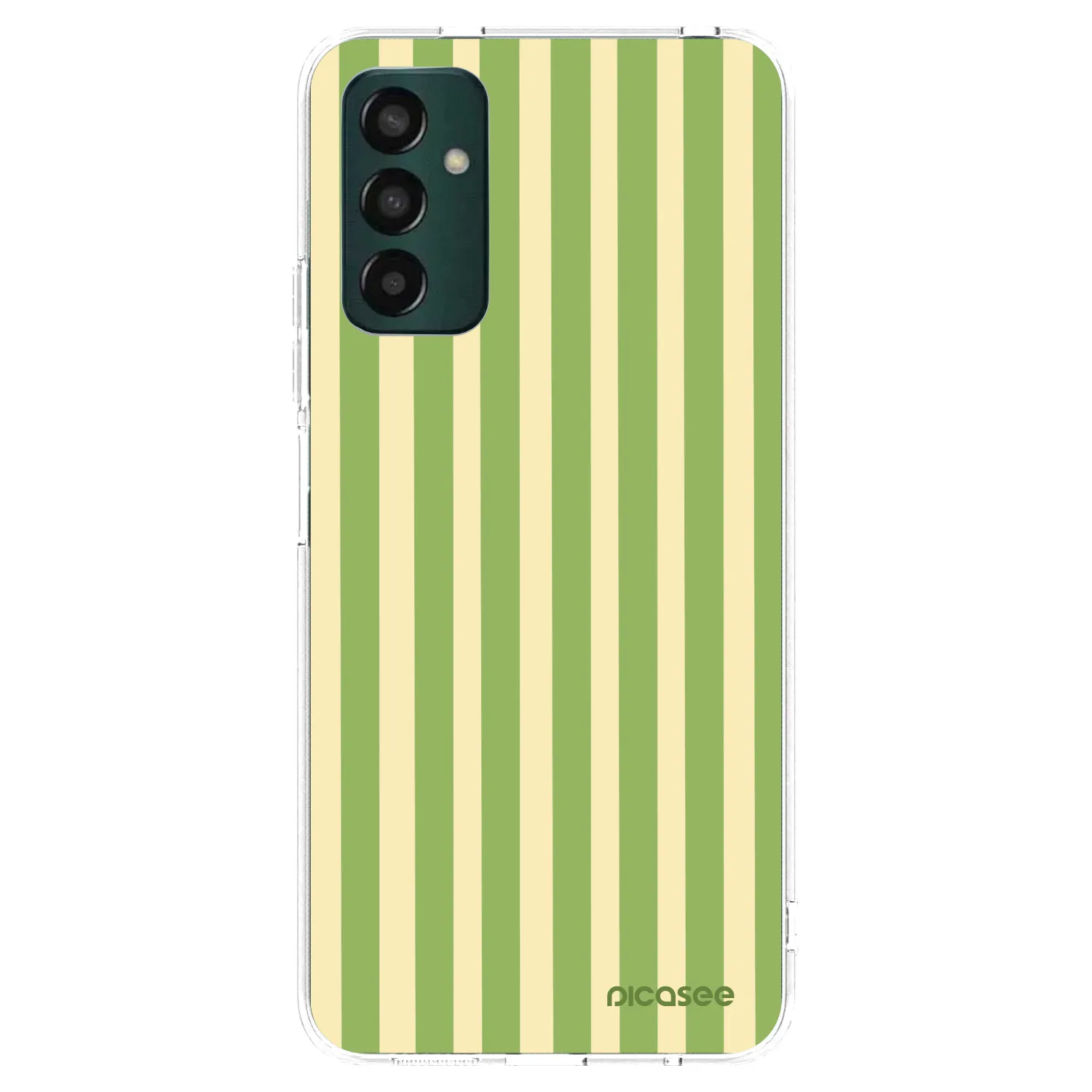 Picasee Samsung Galaxy M13 M135F Hülle - Transparentes Silikon - Lines Matcha