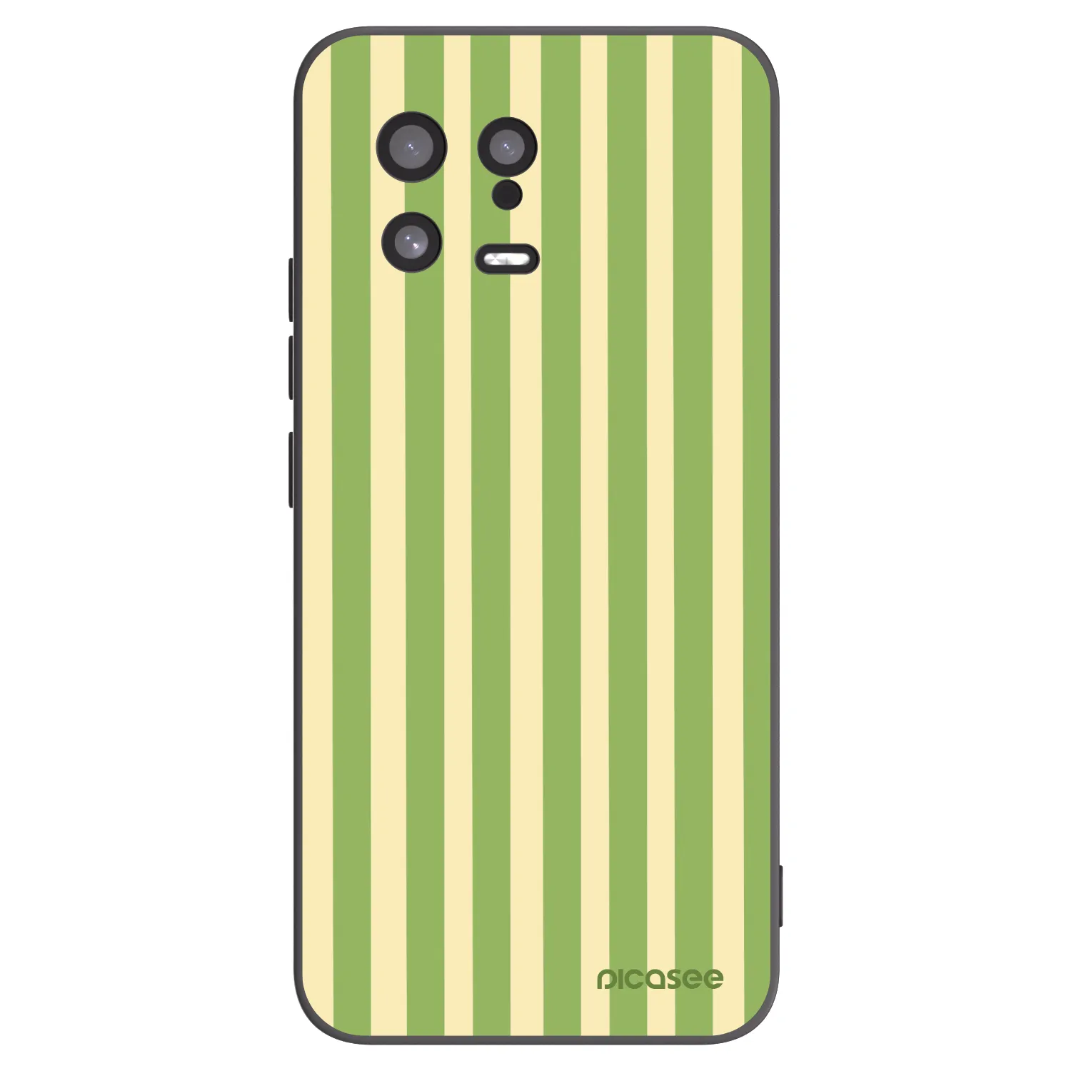 Picasee Xiaomi 13 Hülle - Schwarzes Silikon - Lines Matcha