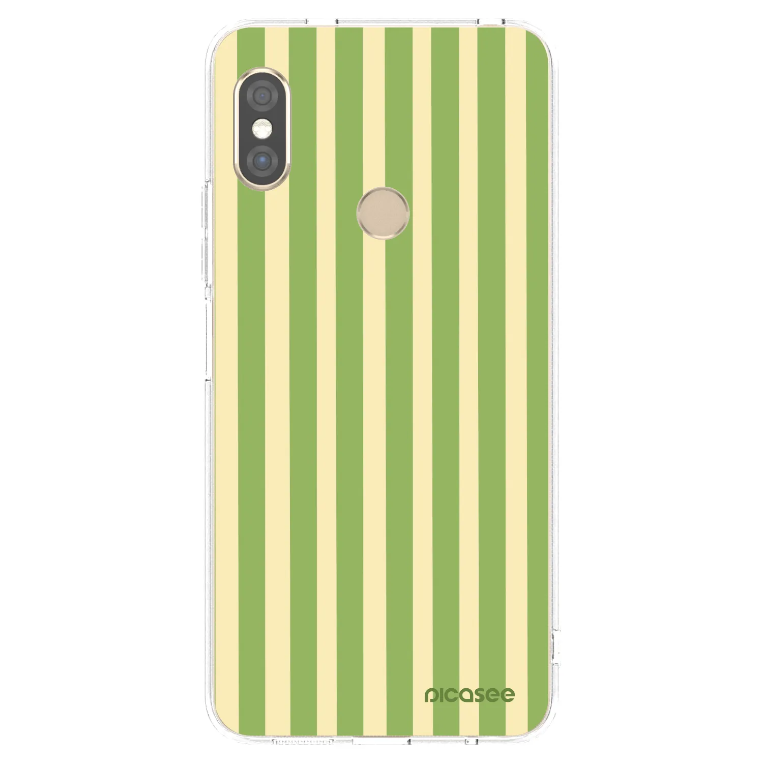 Picasee Xiaomi Redmi Note 5 Global Hülle - Transparentes Silikon - Lines Matcha