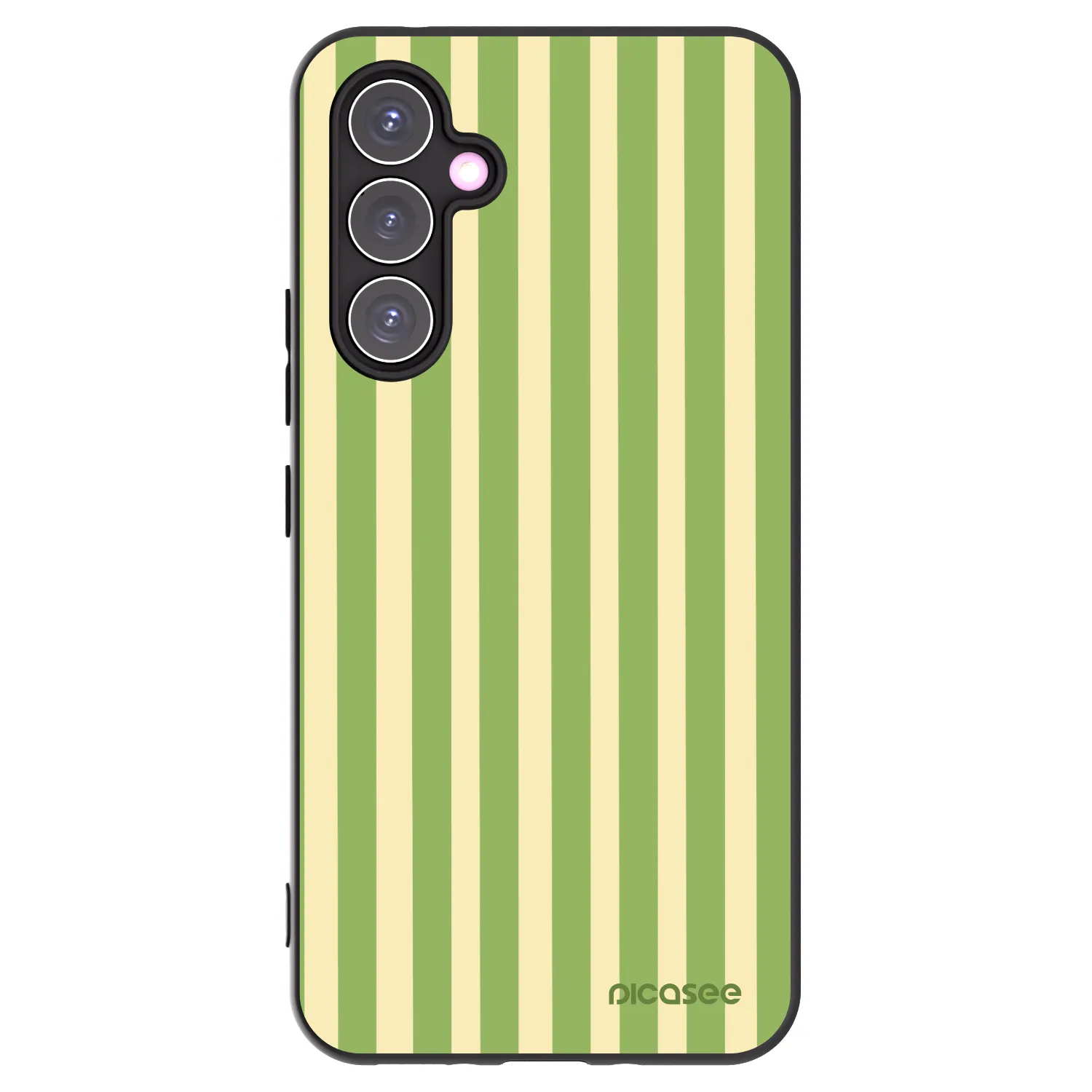 Picasee Samsung Galaxy A54 5G A546B Hülle - Schwarzes Silikon - Lines Matcha