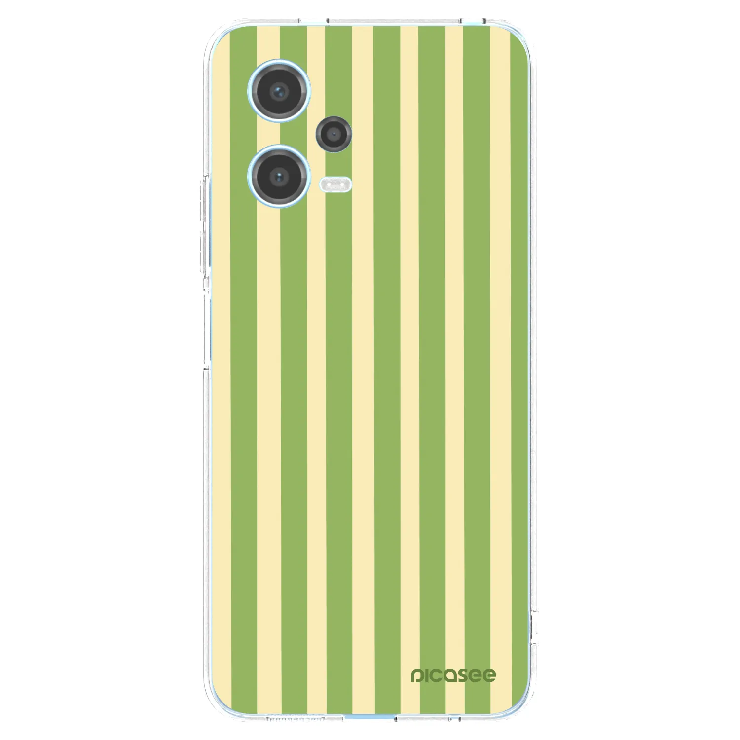 Picasee Xiaomi Redmi Note 12 5G Hülle - Transparentes Silikon - Lines Matcha